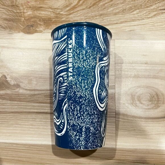 Starbucks 2016 Golden Crown Siren Limited Edition Ceramic Travel Mug 12oz